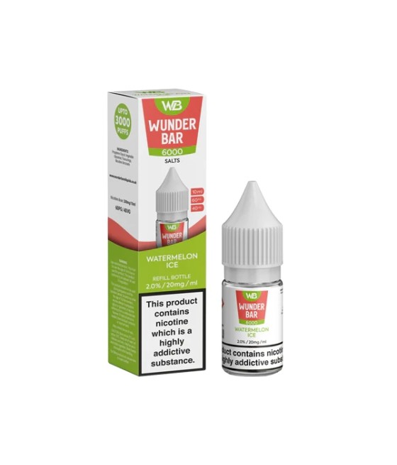 20mg Wunderbar 6000 Salts 10ml Nic Salts (60PG/40VG)