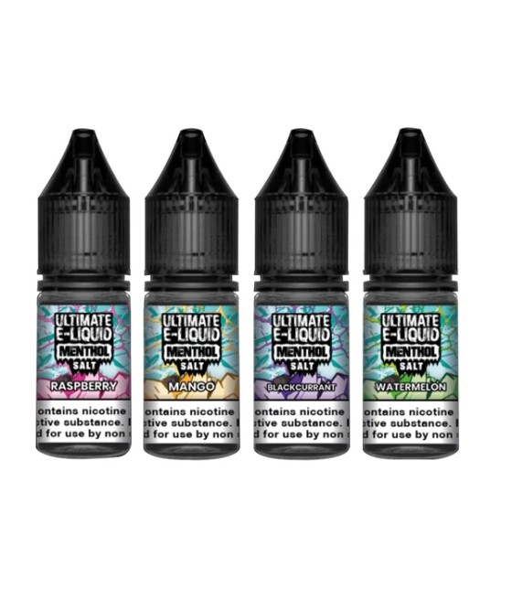 20mg Ultimate E-liquid Menthol Nic Salts 10ml (50VG/50PG)