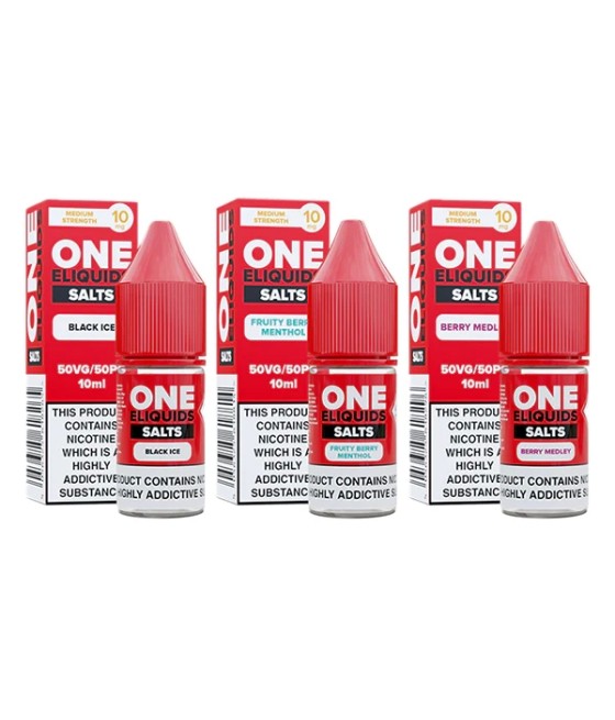 10mg One E-Liquids Flavoured Nic Salts 10ml (50VG/50PG)