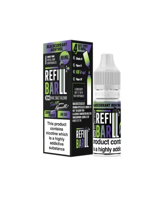 20mg Refill Bar Salts 10ml Nic Salts (50VG/50PG)