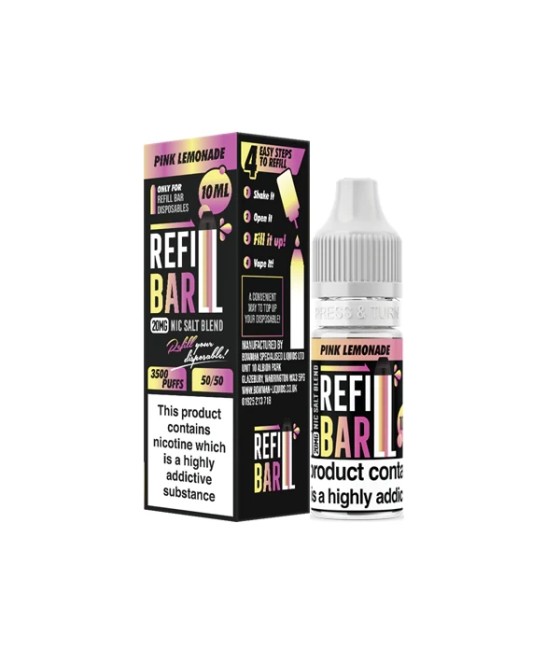 20mg Refill Bar Salts 10ml Nic Salts (50VG/50PG)