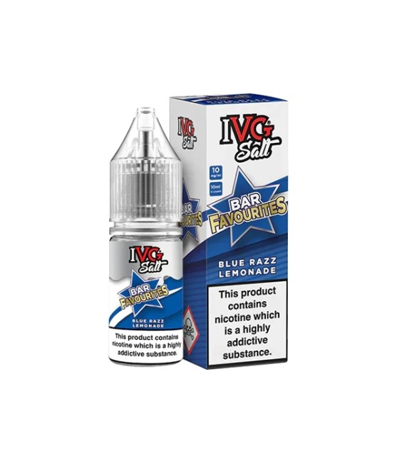 10mg I VG Bar Favourites 10ml Nic Salts (50VG/50PG)