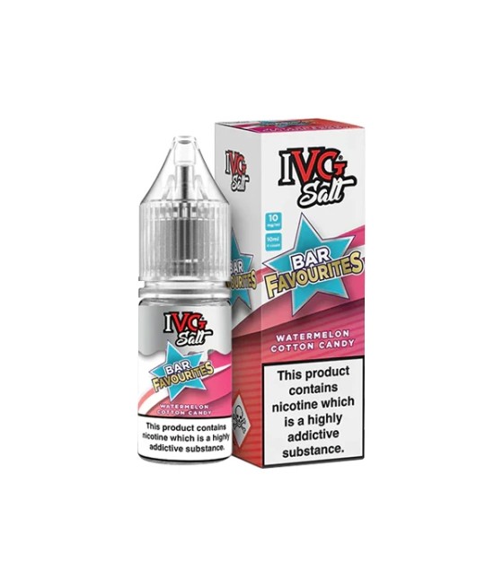 10mg I VG Bar Favourites 10ml Nic Salts (50VG/50PG)