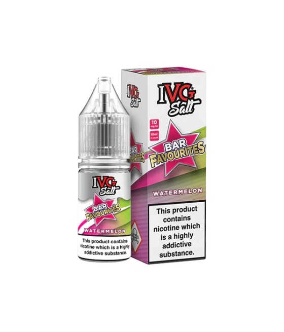 10mg I VG Bar Favourites 10ml Nic Salts (50VG/50PG)