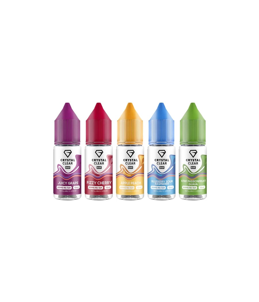 20mg Crystal Clear Bar Salt 10ml (50VG/50PG)