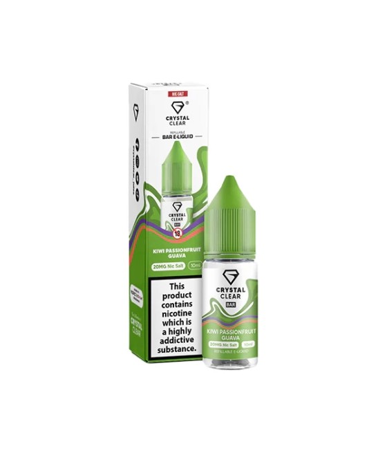 20mg Crystal Clear Bar Salt 10ml (50VG/50PG)