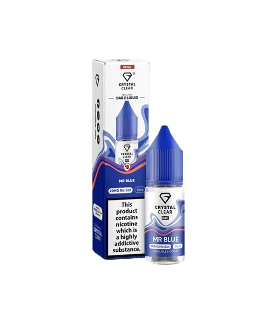 20mg Crystal Clear Bar Salt 10ml (50VG/50PG)