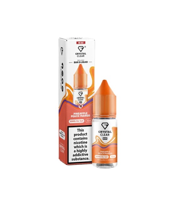 20mg Crystal Clear Bar Salt 10ml (50VG/50PG)