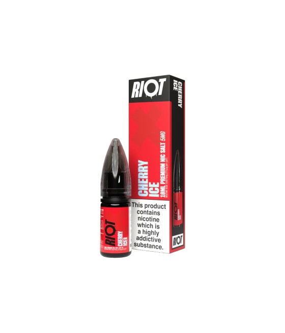5mg RIOT X 10ml Nic Salts by Riot Squad (50VG/50PG)
