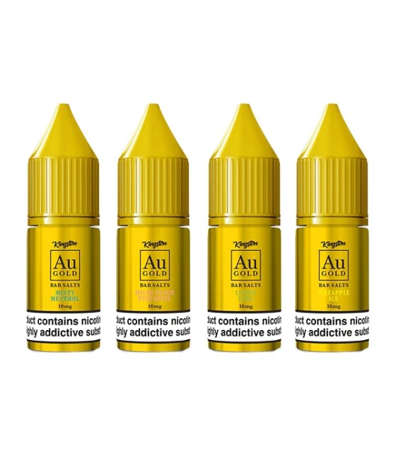 10mg AU Gold By Kingston Nic Salt 10ml (60VG/40PG)