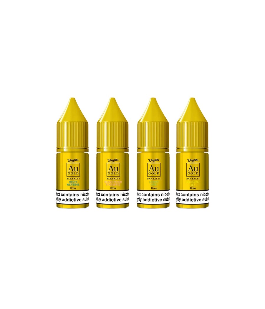 10mg AU Gold By Kingston Nic Salt 10ml (60VG/40PG)