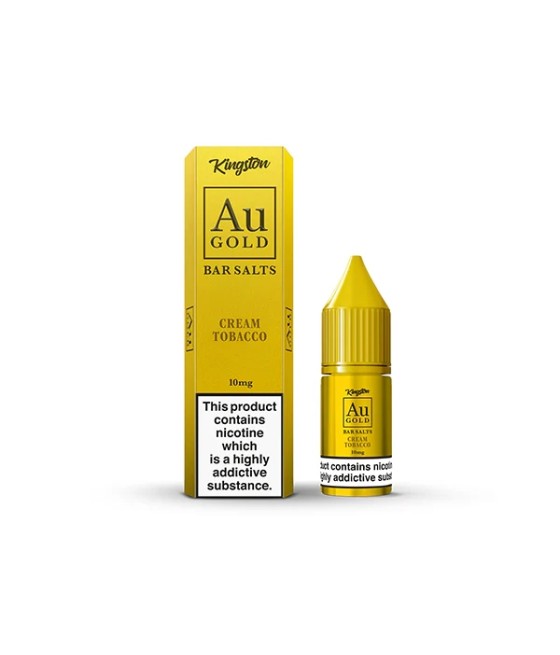 10mg AU Gold By Kingston Nic Salt 10ml (60VG/40PG)