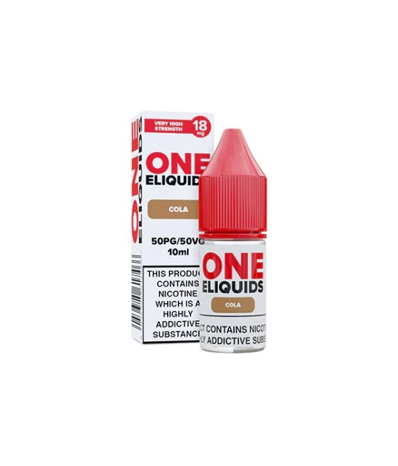 18mg One E-Liquids Flavoured Nicotine E-Liquid 10ml (50VG/50PG)