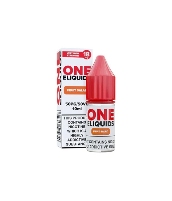 18mg One E-Liquids Flavoured Nicotine E-Liquid 10ml (50VG/50PG)