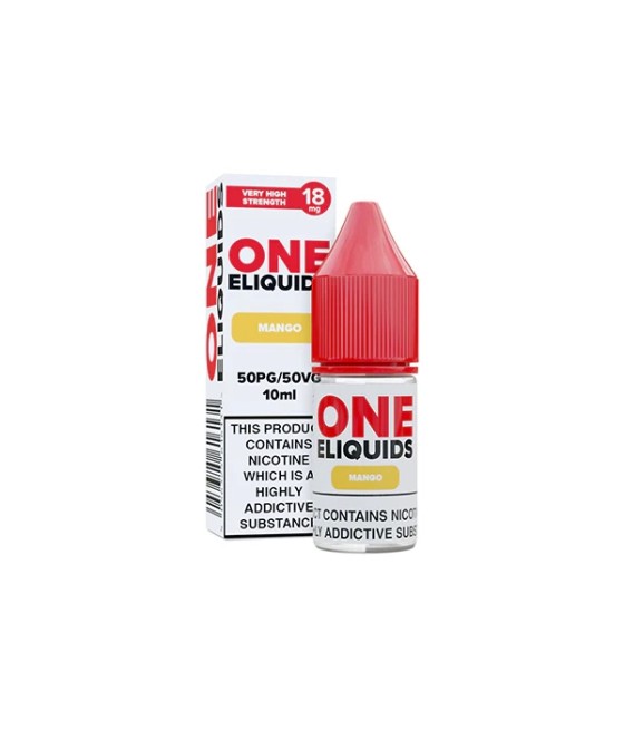 18mg One E-Liquids Flavoured Nicotine E-Liquid 10ml (50VG/50PG)