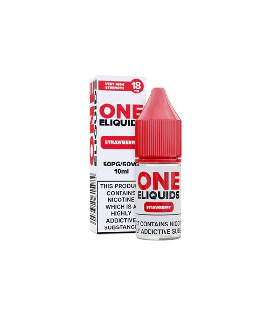 18mg One E-Liquids Flavoured Nicotine E-Liquid 10ml (50VG/50PG)