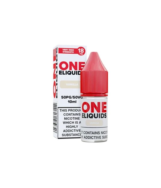 18mg One E-Liquids Flavoured Nicotine E-Liquid 10ml (50VG/50PG)
