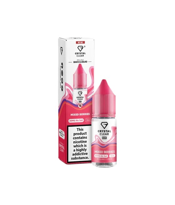 10mg Crystal Clear Bar Salt 10ml (50VG/50PG)