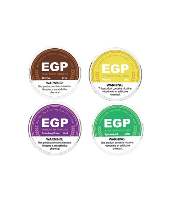 6mg EGP Nicotine Pouches - 20 Pouches
