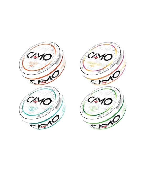 12mg Camo Nicotine Pouches - 20 Pouches