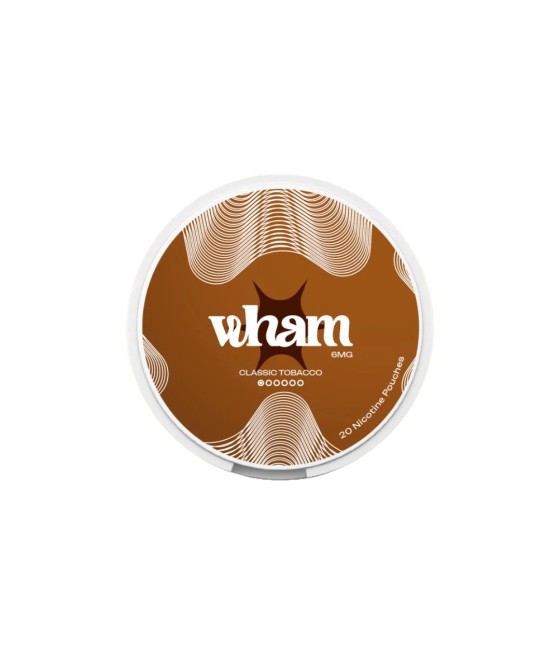 6mg Wham Regular Nicotine Pouch - 20 Pouches (Buy 1 Get 1 Free)