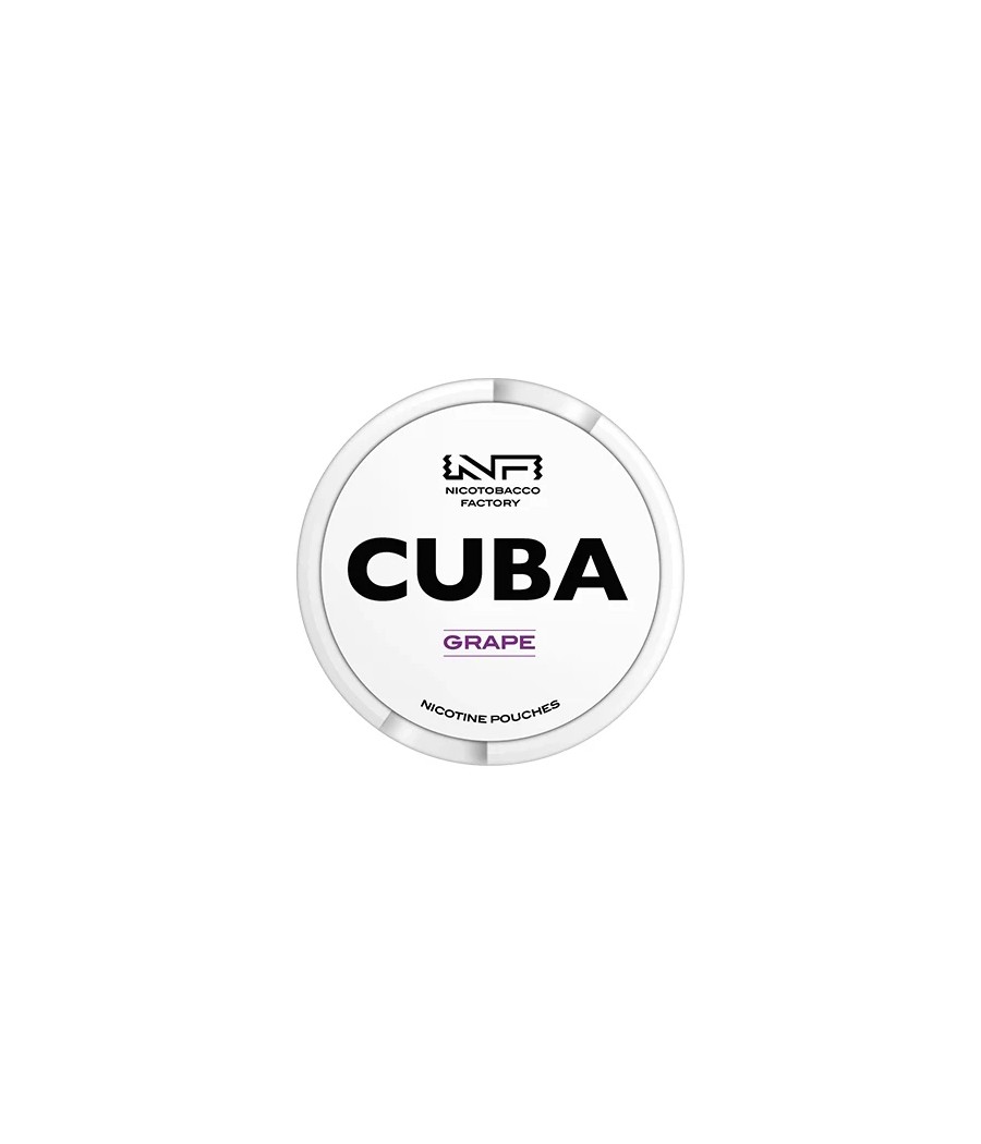 16mg CUBA White Nicotine Pouches - 25 Pouches