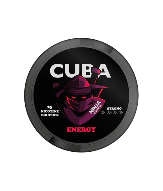 30mg CUBA Ninja Nicotine Pouches - 25 Pouches