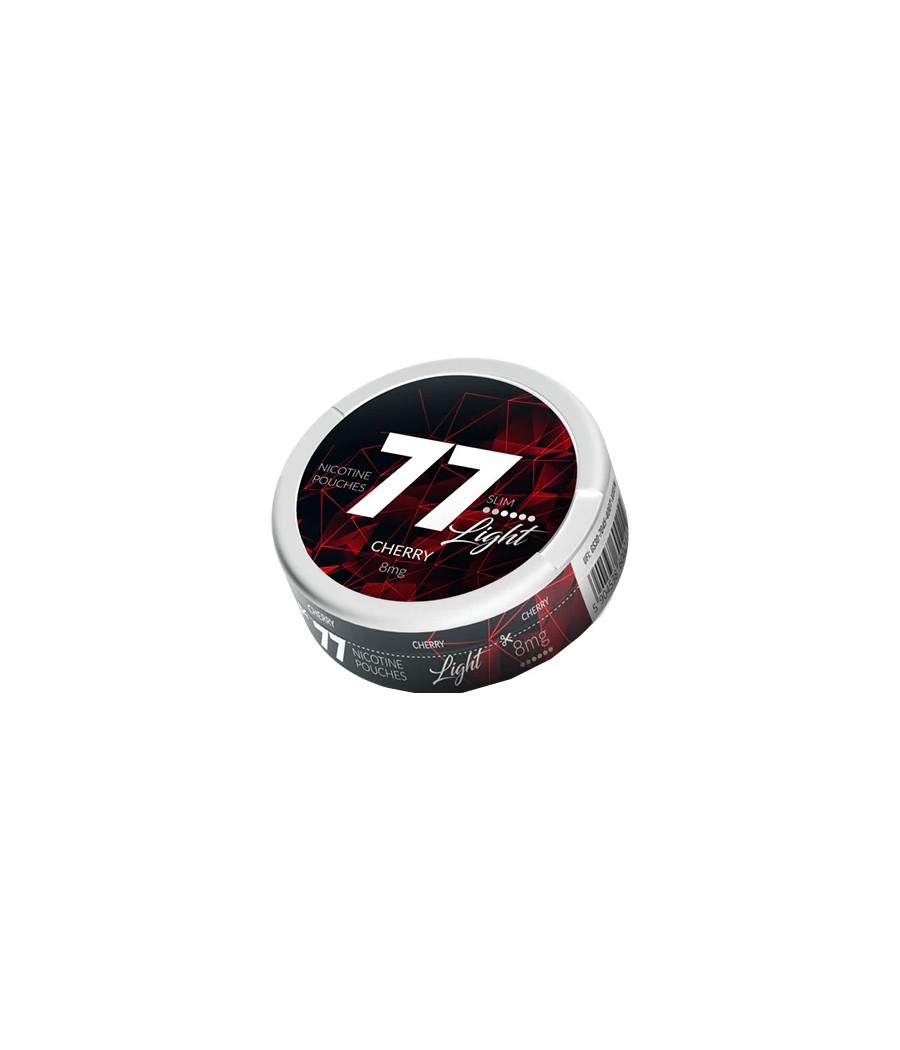 8mg 77 Slim Light Nicotine Pouches - 20 Pouches