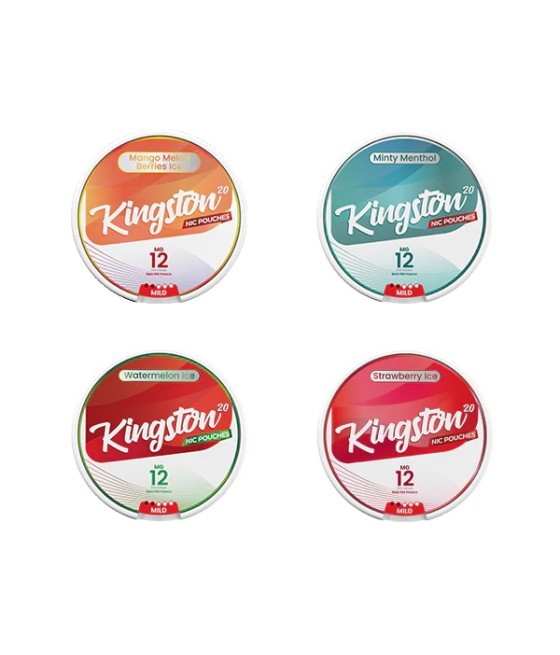12mg Kingston Nicotine Pouches - 20 Pouches