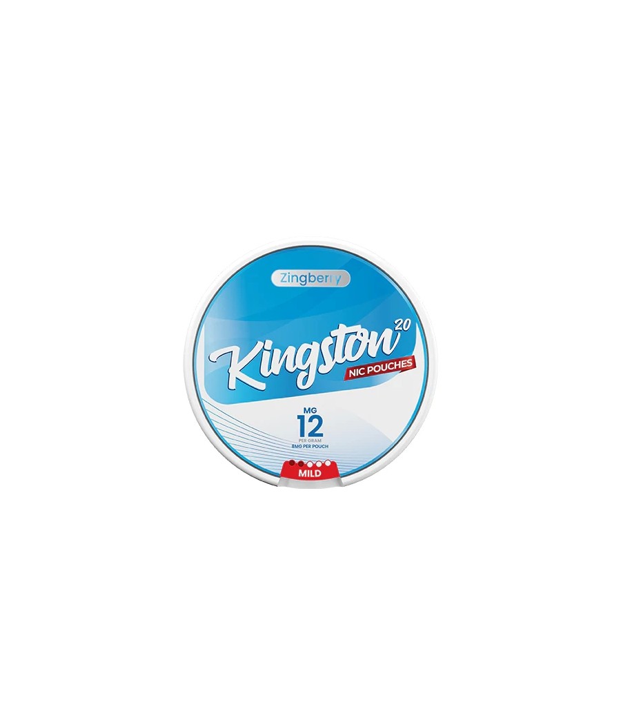 12mg Kingston Nicotine Pouches - 20 Pouches