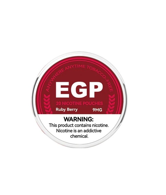 9mg EGP Nicotine Pouches - 20 Pouches