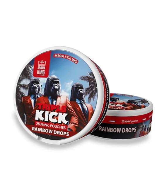 100mg Aroma King Triple Kick NoNic Pouches - 25 Pouches