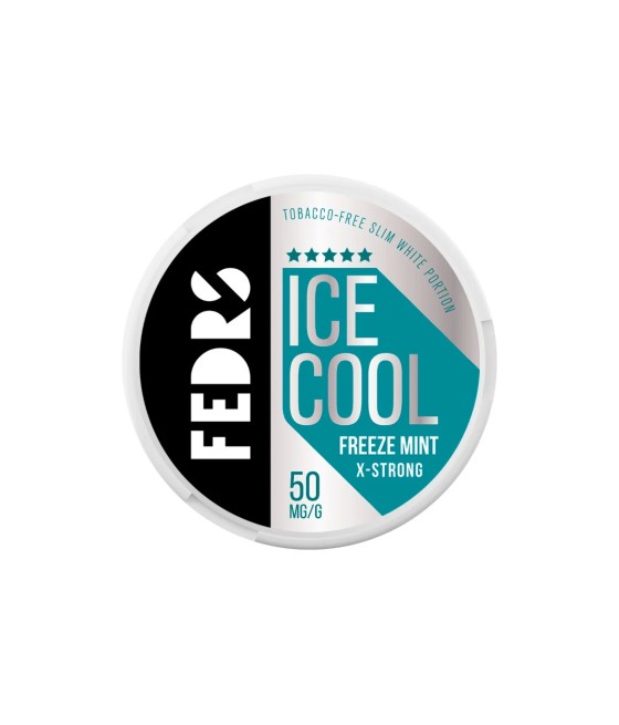 50mg FEDRS Ice Cool X-Strong Nicotine Pouch - 20 Pouches