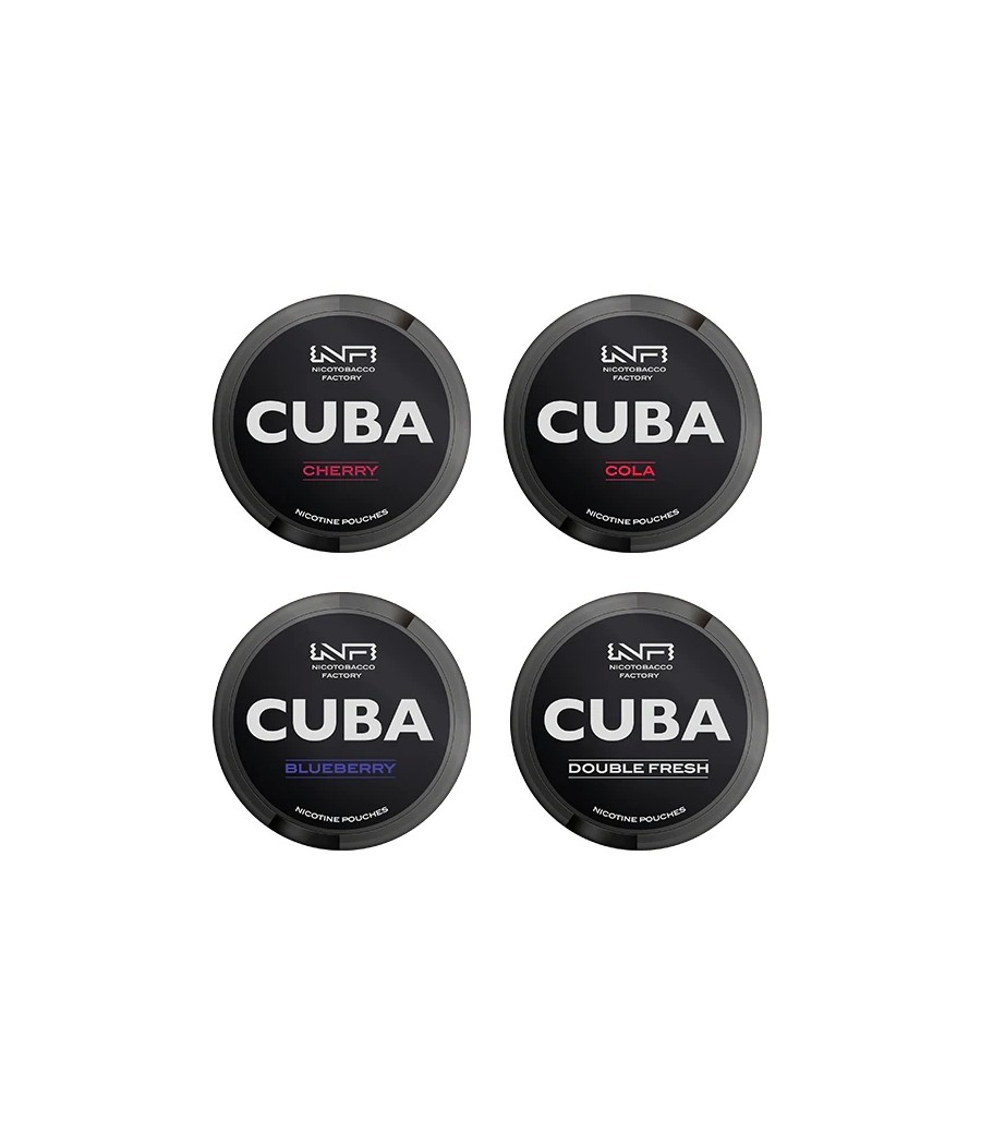 43mg CUBA Black Nicotine Pouches - 25 Pouches