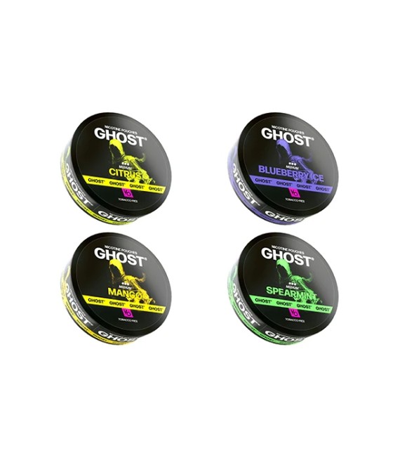 16mg Ghost Medium Nicotine Pouches - 20 Pouches