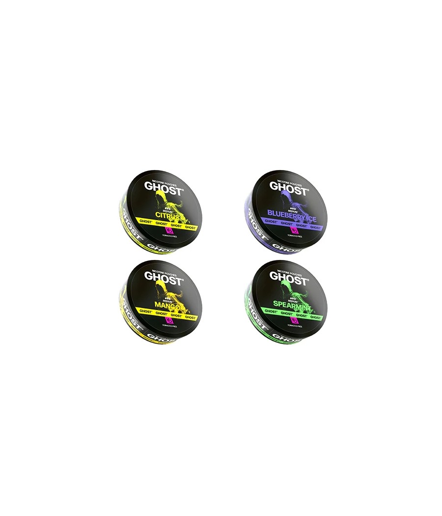 16mg Ghost Medium Nicotine Pouches - 20 Pouches