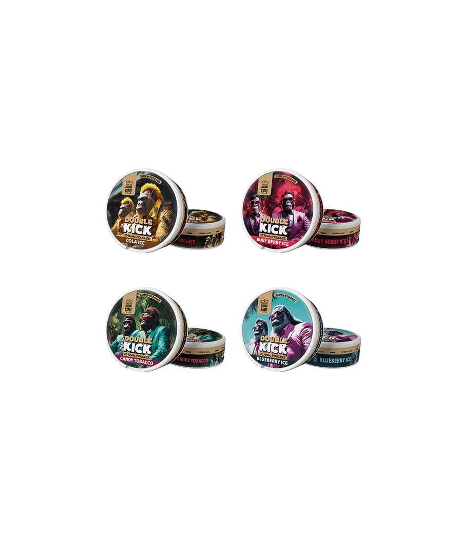 50mg Aroma King Double Kick NoNic Pouches - 25 Pouches