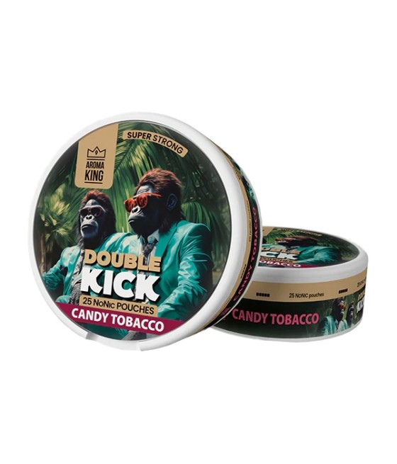 50mg Aroma King Double Kick NoNic Pouches - 25 Pouches