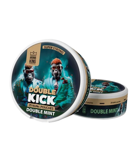 50mg Aroma King Double Kick NoNic Pouches - 25 Pouches