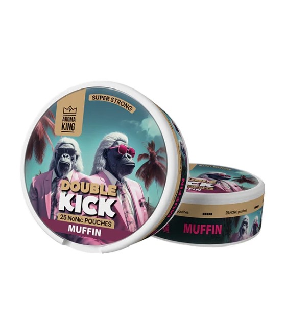 50mg Aroma King Double Kick NoNic Pouches - 25 Pouches