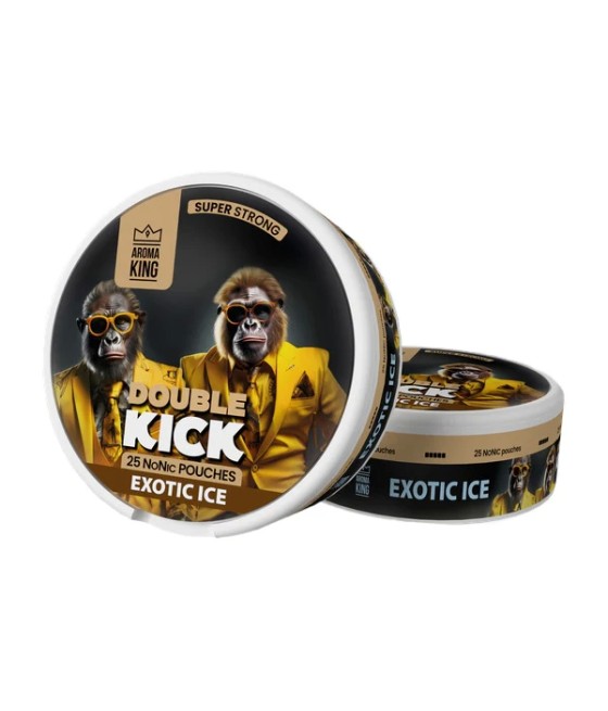 50mg Aroma King Double Kick NoNic Pouches - 25 Pouches