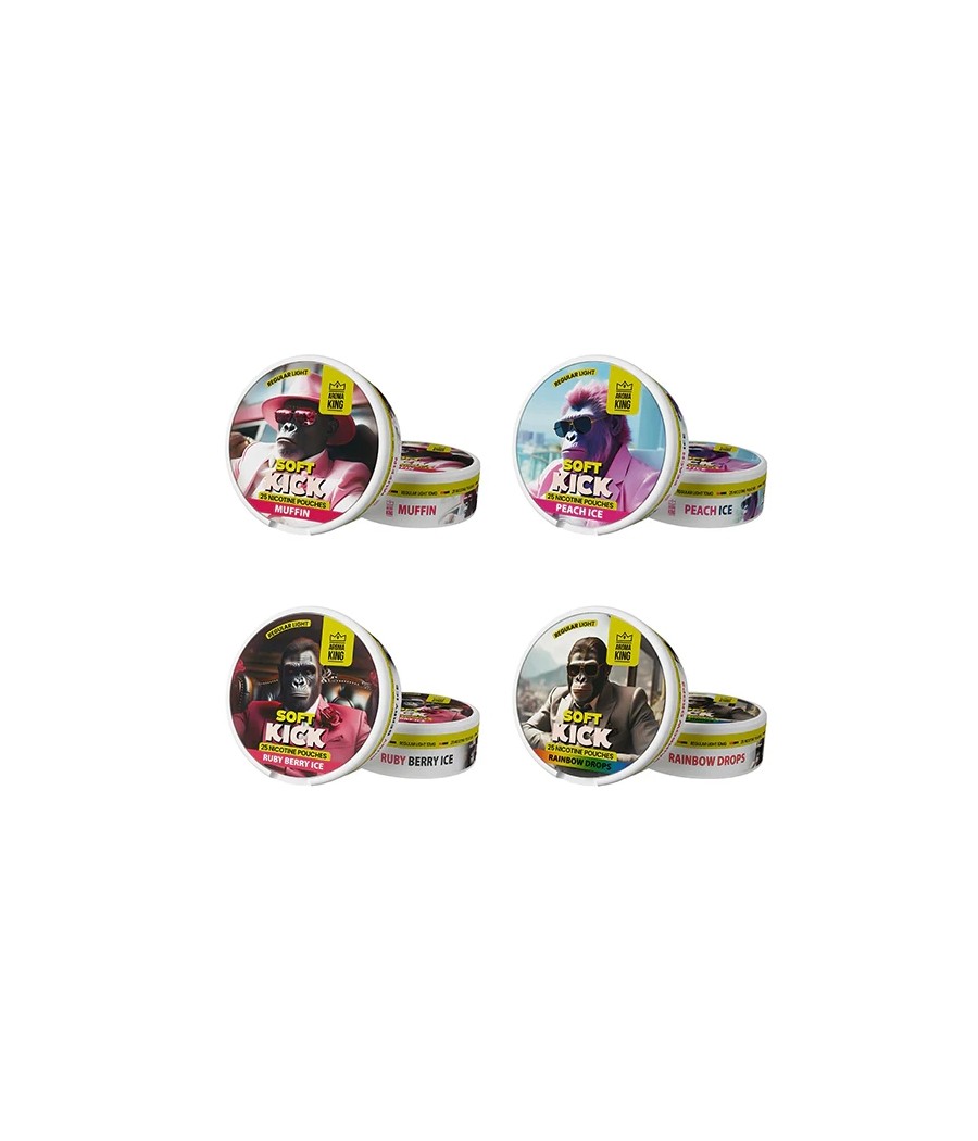 10mg Aroma King Soft Kick Nicotine Pouches - 25 Pouches