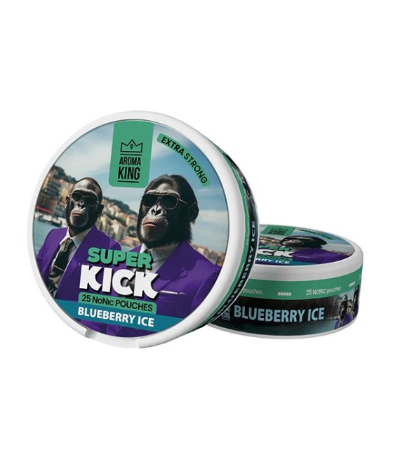 25mg Aroma King Super Kick NoNic Pouches - 25 Pouches