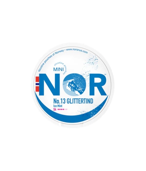 14mg NOR Mini Glittertind Nicotine Pouches - 20 Pouches