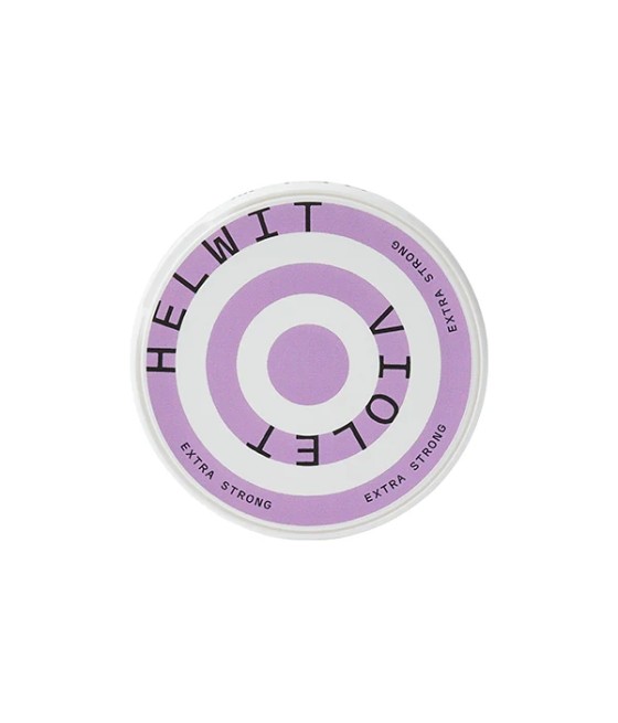 15mg HELWIT Extra Strong Violet Nicotine Pouches - 20 Pouches