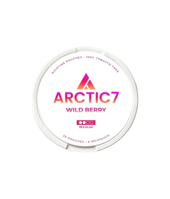 6mg Arctic7 Wild Berry Slim Nicotine Pouches - 20 Pouches