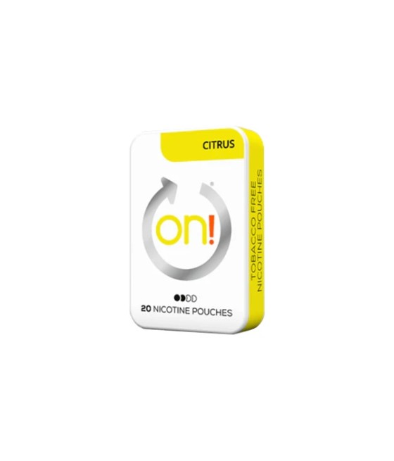 3mg On! Mini Regular Citrus Nicotine Pouches - 20 Pouches