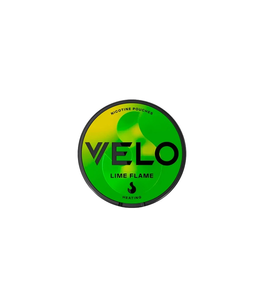 8mg Velo Slim Medium Strength Lime Flame Nicotine Pouches - 20 Pouches