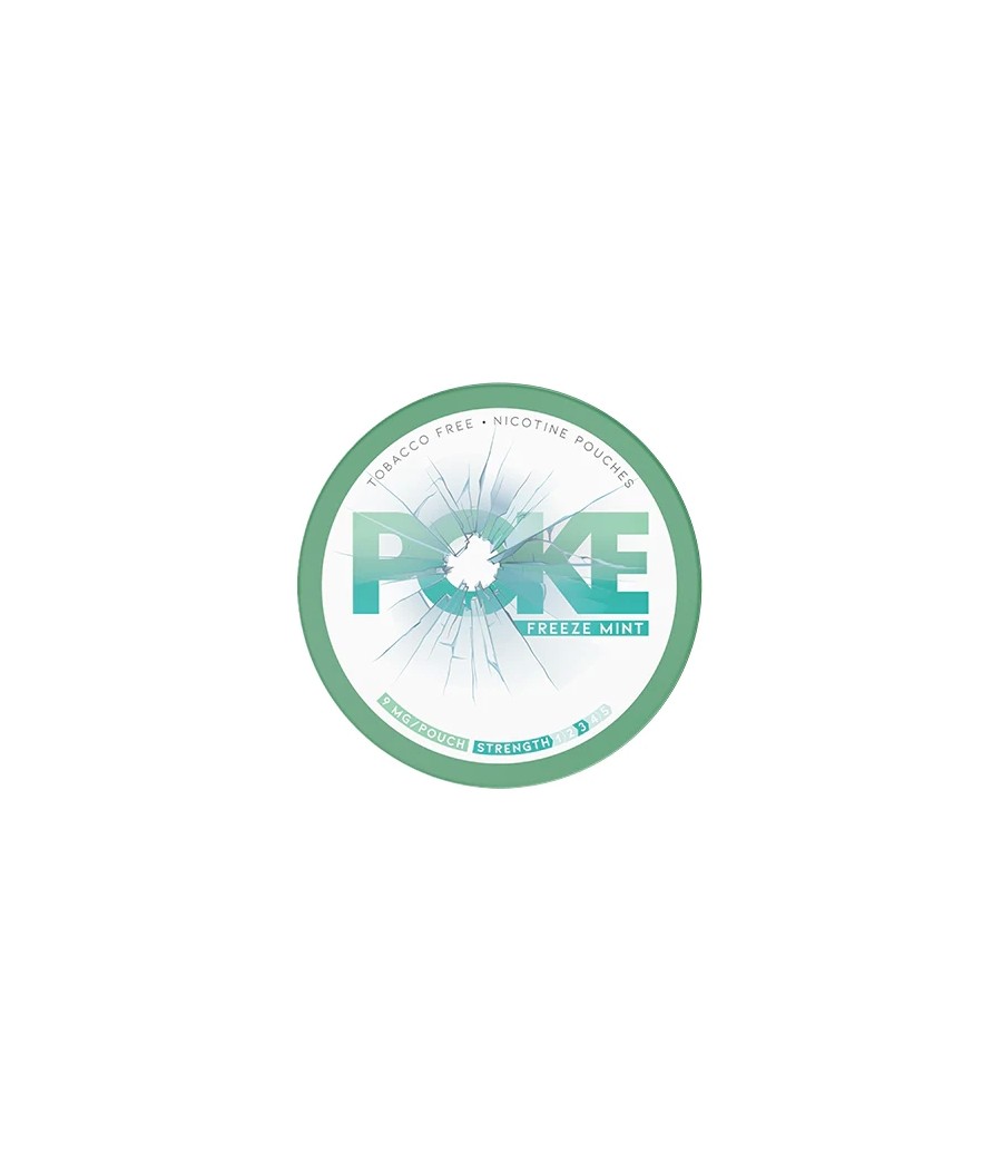 9mg Poke Freeze Mint Nicotine Pouches - 20 Pouches