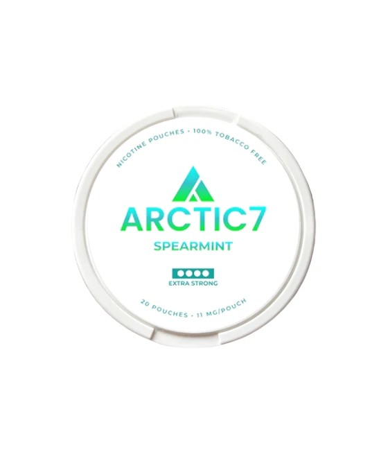 11mg Arctic7 Spearmint Slim Nicotine Pouches - 20 Pouches